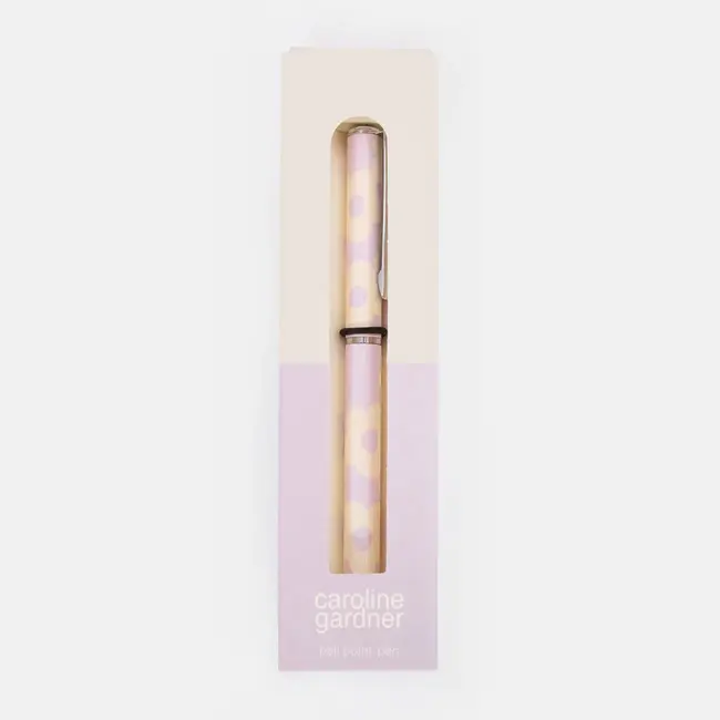 Caroline Gardner Giftbox Balpen - Lilac Flowers