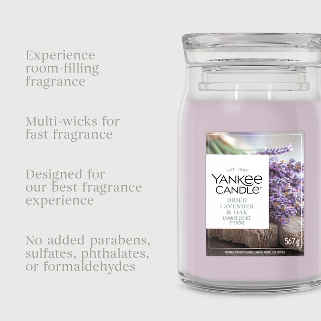 Yankee Candle Dried Lavender & Oak - Large Jar