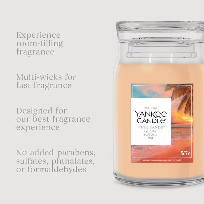 Yankee Candle Pink Sands Glow - Large Jar