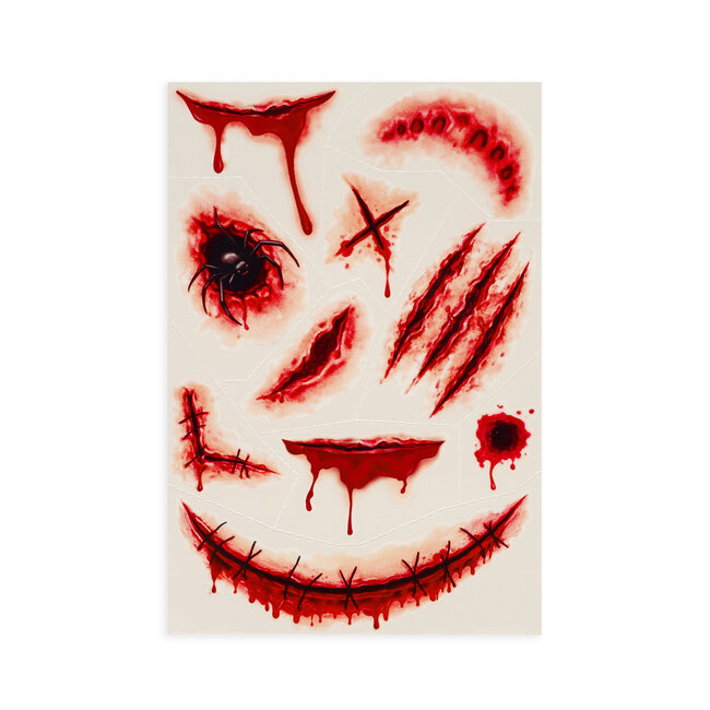 Legami Creepy Tattoos - Face & Body - Scars