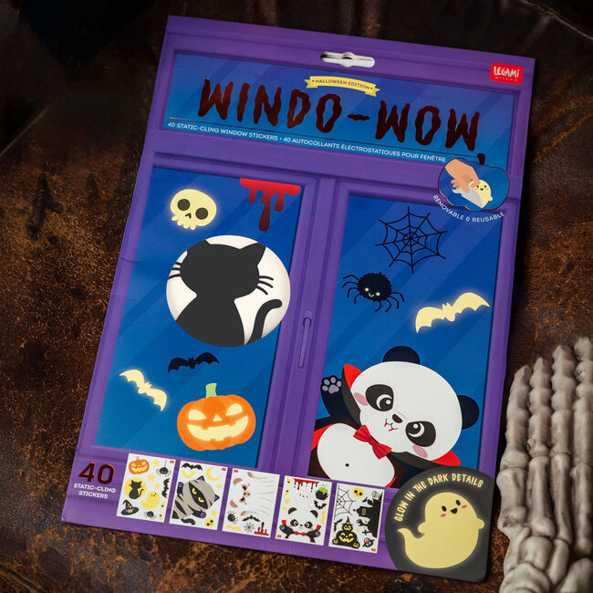 Legami Window Wow - Static Cling Stickers - Boo!