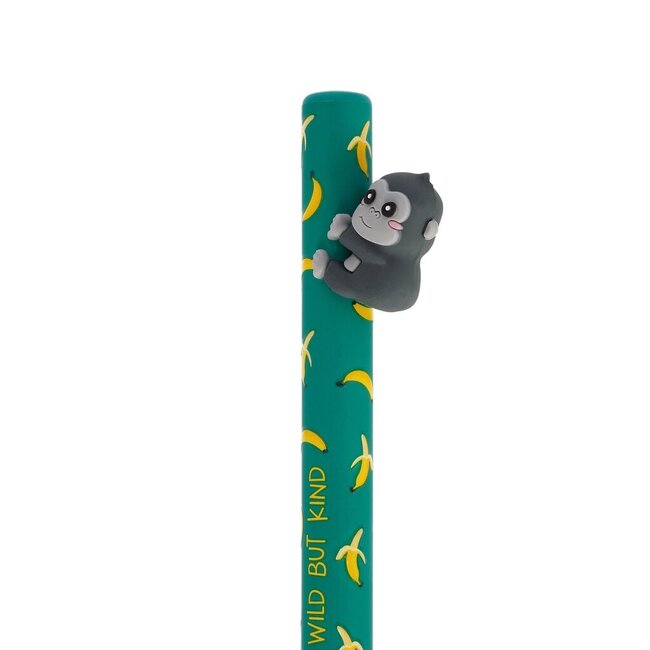 Legami Free Hugs - Retractable Ball Point Pen - Gorilla
