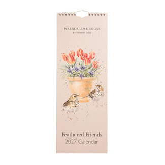 Wrendale Kalender Slim 2027 - Feathered Friends