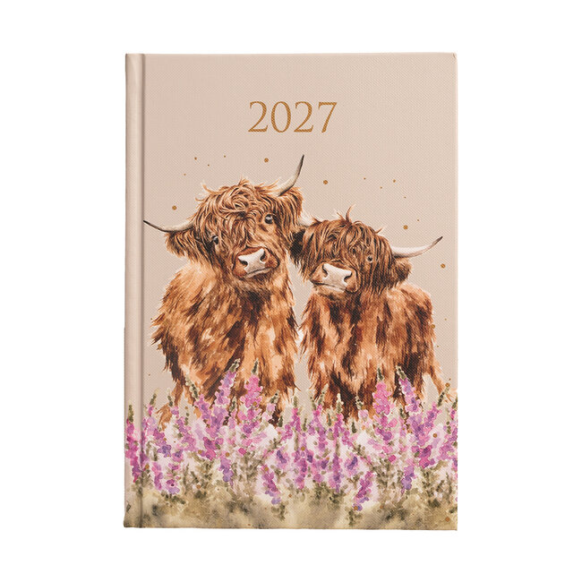 Wrendale Desk Planner 2027 - Highland Cow