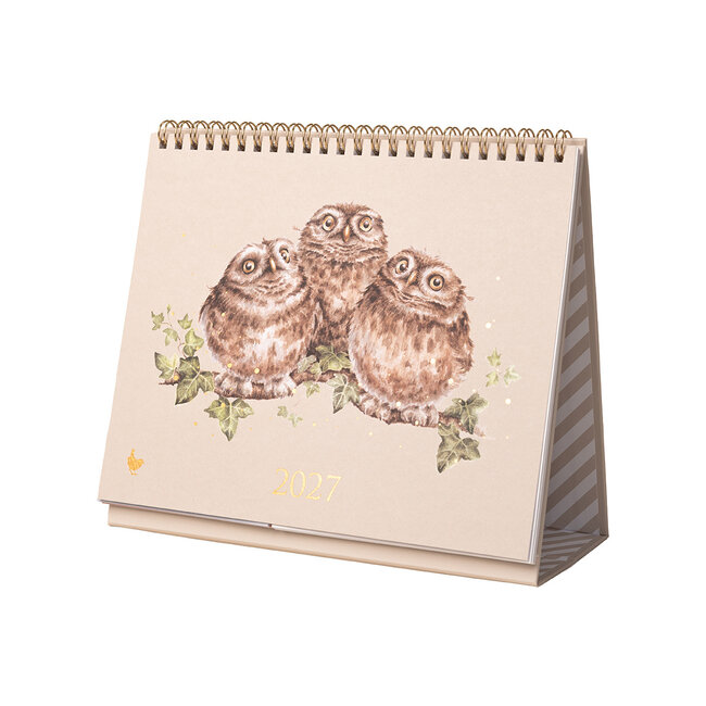 Wrendale Desk Planner 2027 - Owls