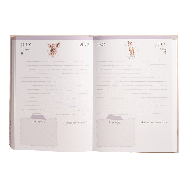 Wrendale Desk Planner 2027 - Highland Cow