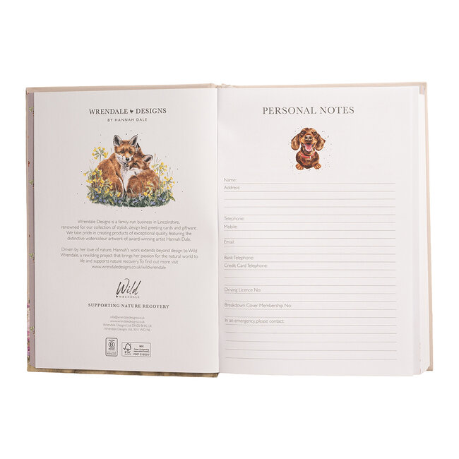 Wrendale Desk Planner 2027 - Highland Cow