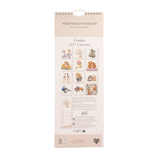 Wrendale Kalender Slim 2027 - Yours & Mine