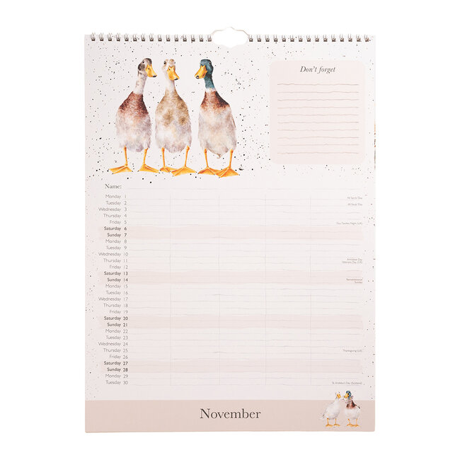 Wrendale Familieplanner 2027 - The Country Set