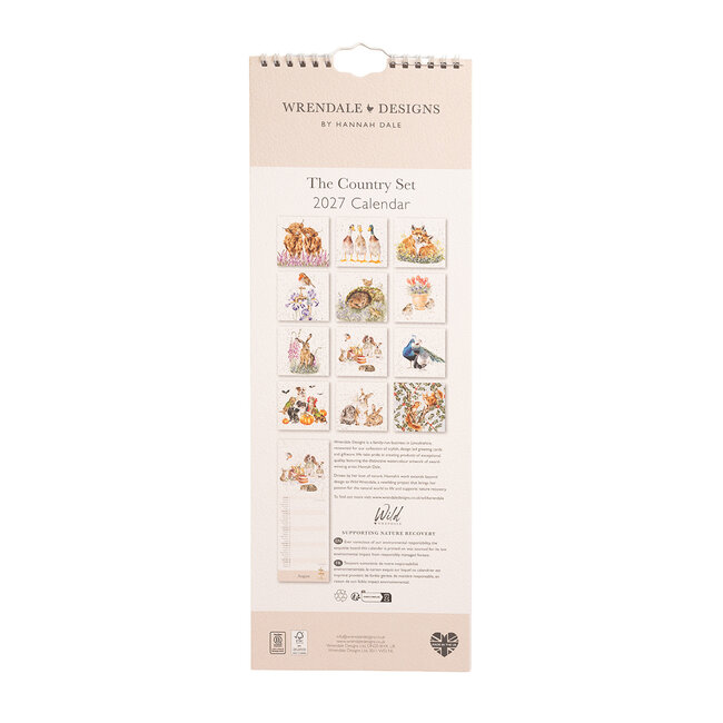 Wrendale Kalender Slim 2027 - The Country Set
