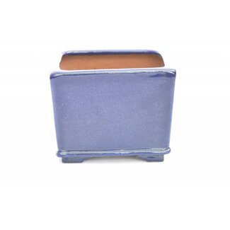  Eimei ( Yozan kiln) Maceta rectangular, Youzan Tokoname, 11,2 x 11,2 cm