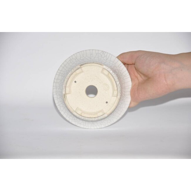 Pot en forme de bonsaï rond, 12,3 cm Yozan Tokoname