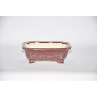 Eimei ( Yozan kiln) Rectangular pot, Youzan, 14 cm, Tokoname