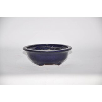 Hattori Tomoyuki Oval bonsai pot 13,1 cm x 11,4 cm, Hattory Tokoname