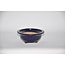 Oval bonsai pot 13,1 cm x 11,4 cm, Hattory Tokoname