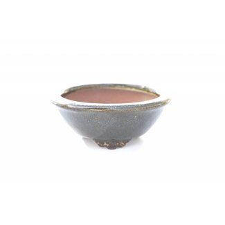  Eimei ( Yozan kiln) Round pot | ↕ 4 cm | 10 x 10 cm  |︺|Yozan eime
