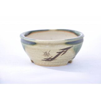  Eimei ( Yozan kiln) Maceta rectangular, Youzan 10,2 cm