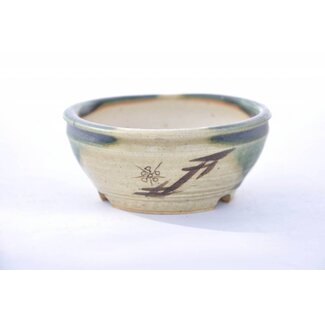 Eimei ( Yozan kiln) Rechteckiger Topf, Youzan 10,2 cm