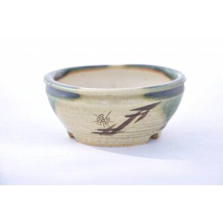 Eimei ( Yozan kiln) Rectangular pot, Youzan 10,2 cm