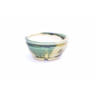  Eimei ( Yozan kiln) Runder Topf 10,2 cm, Youzan, Emei Japan