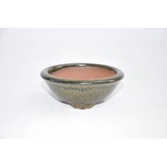  Eimei ( Yozan kiln) Pot rond 4 cm 10 cm x 10 cm, Youzan, Emei, Tokoname Japon