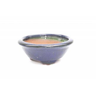  Eimei ( Yozan kiln) Maceta redonda de 4 x 10 x 10 cm, Youzan, Emei Japón