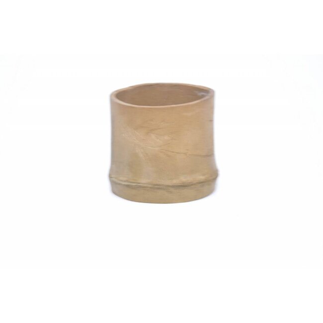 Round bamboo pot