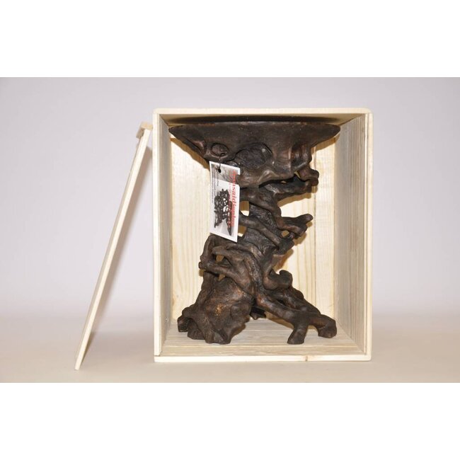 Tavolo radice di noci scura