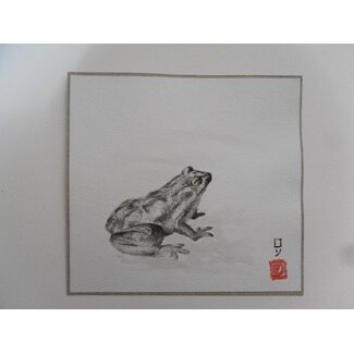Frog 1 Shikishi 13x12 cm