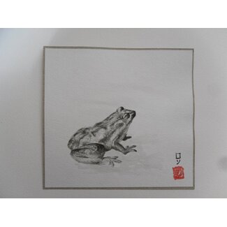 Grenouille 1 Shikishi 13x12 cm