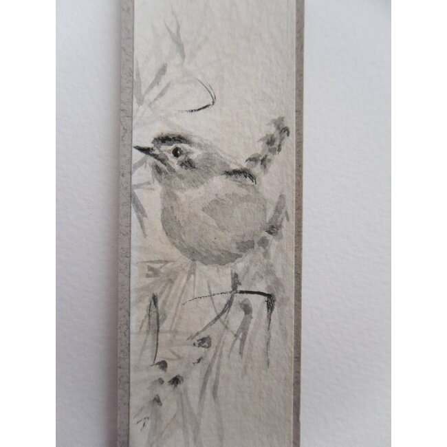 Vogel 3 Tanzaku 23,5x3 cm