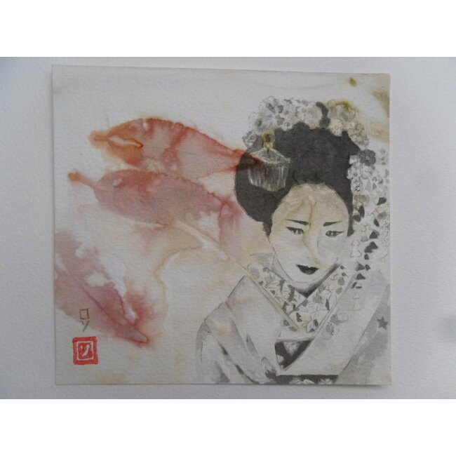 Geisha 7 Shikishi 13x12 cm