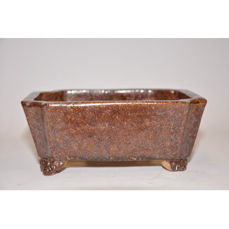 Shuuhou (Hidemi Kataoka) Rechthoekige Shuhou bonsai pot 14cm