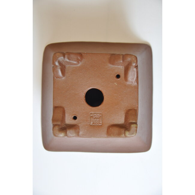 Maceta  Shibakatsu cuadrada sin esmaltar 97 x 97 x 55 mm