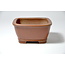 Square unglazed Shibakatsu pot - 85 x 85 x 42 mm