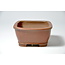 Square unglazed Shibakatsu pot - 85 x 85 x 42 mm