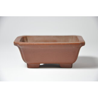 Shibakatsu (Katsuichi Shibata) Rectangular unglazed Shibakatsu pot - 86 mm