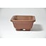 Rectangular unglazed Shibakatsu pot - 86 x 70 x 33 mm