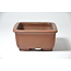 Rectangular unglazed Shibakatsu pot - 98 x 78 x 37 mm