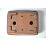 Maceta  Shibakatsu rectangular sin esmaltar - 98 x 78 x 37 mm