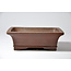 Rectangular unglazed Shibakatsu pot - 125 x 95 x 42 mm