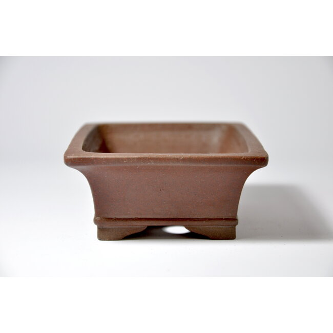 Rechthoekige ongeglazuurde Shibakatsu-pot - 125 x 95 x 42 mm