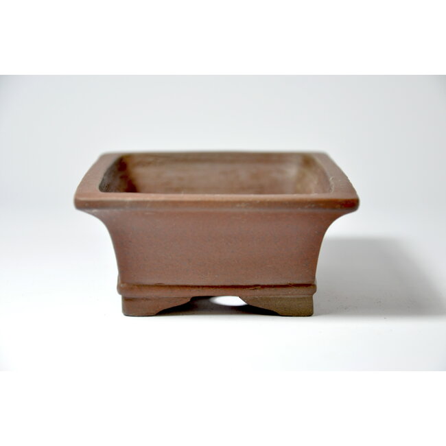 Maceta  rectangular sin esmaltar Shibakatsu - 125 x 95 x 42 mm