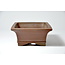 Rectangular unglazed Shibakatsu pot - 125 x 95 x 42 mm