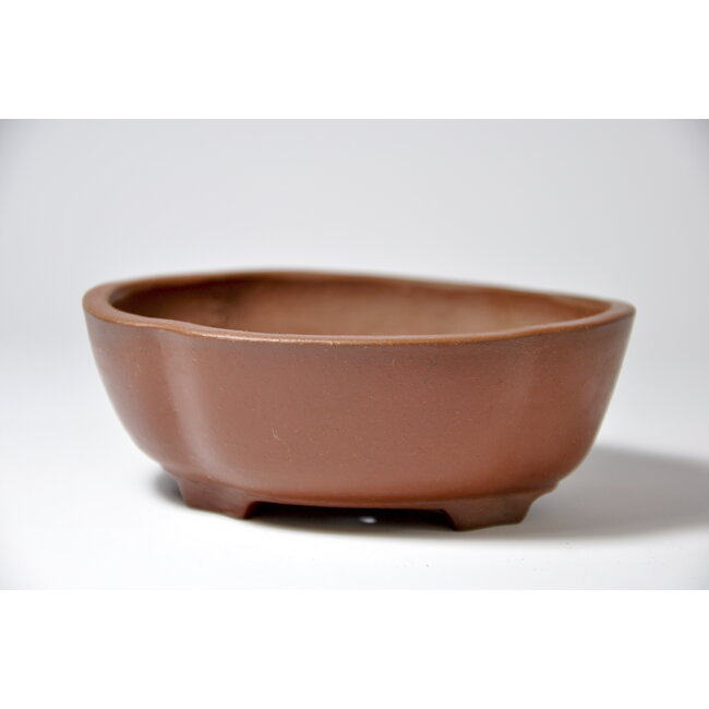 Mokko ongeglazuurde Shibakatsu-pot - 116 x 95 x 42 mm