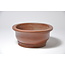 Oval unglazed Shibakatsu pot - 125 x 101 x 43 mm