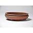 Oval unglazed Shibakatsu pot - 101 x 85 x 27 mm