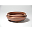 Oval unglazed Shibakatsu pot - 101 x 85 x 27 mm