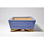 Rechthoekige blauw geglazuurde Shibakatsu-pot - 150 x 113 x 49 mm