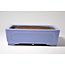 Rectangular blue glazed Shibakatsu pot - 156 x 120 x 47 mm